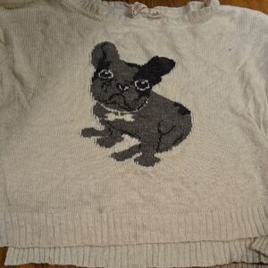 Cozy Cream Frenchie Dog Sweater